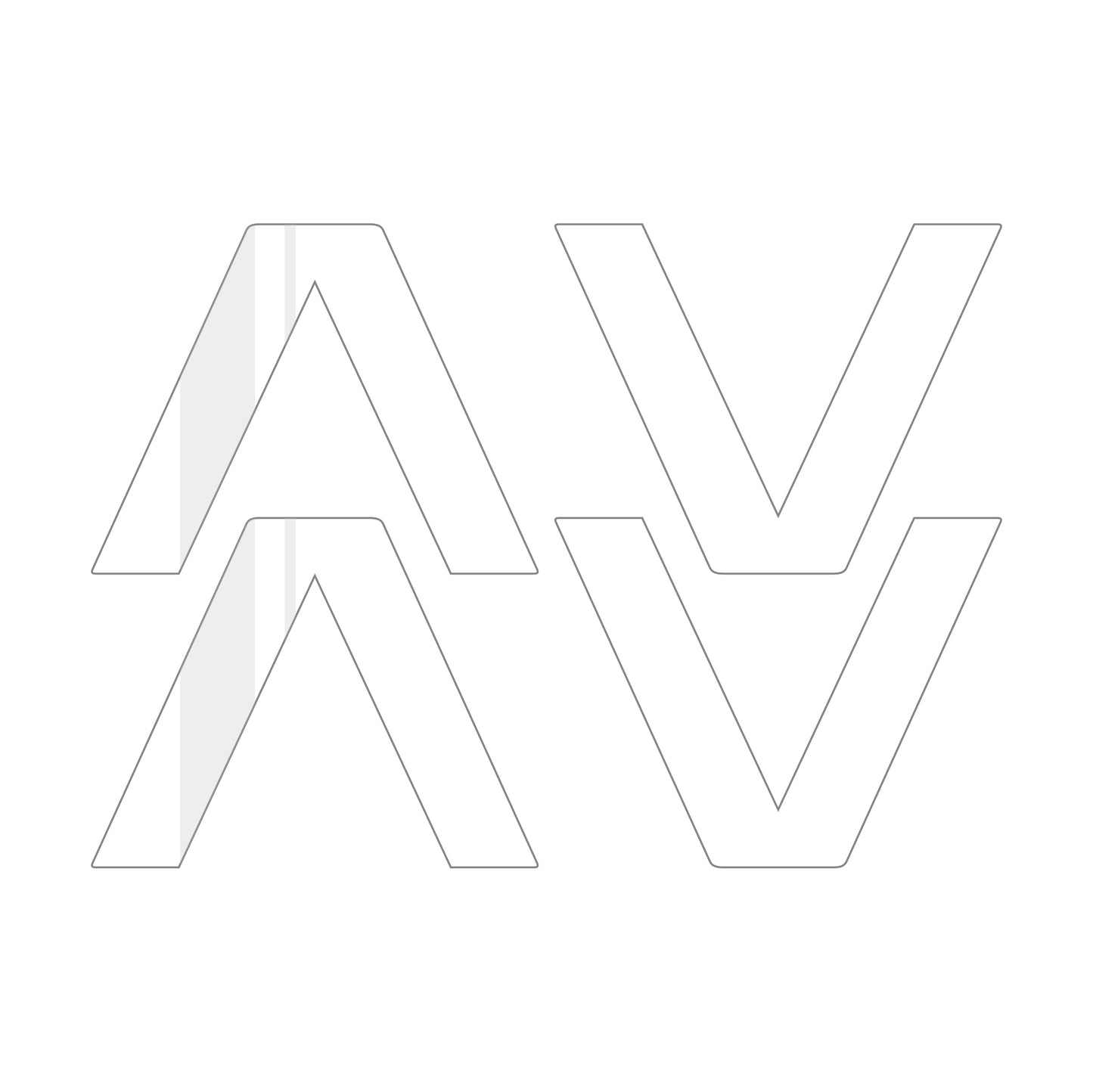 Mud Flap Lambda 'A' Stickers
